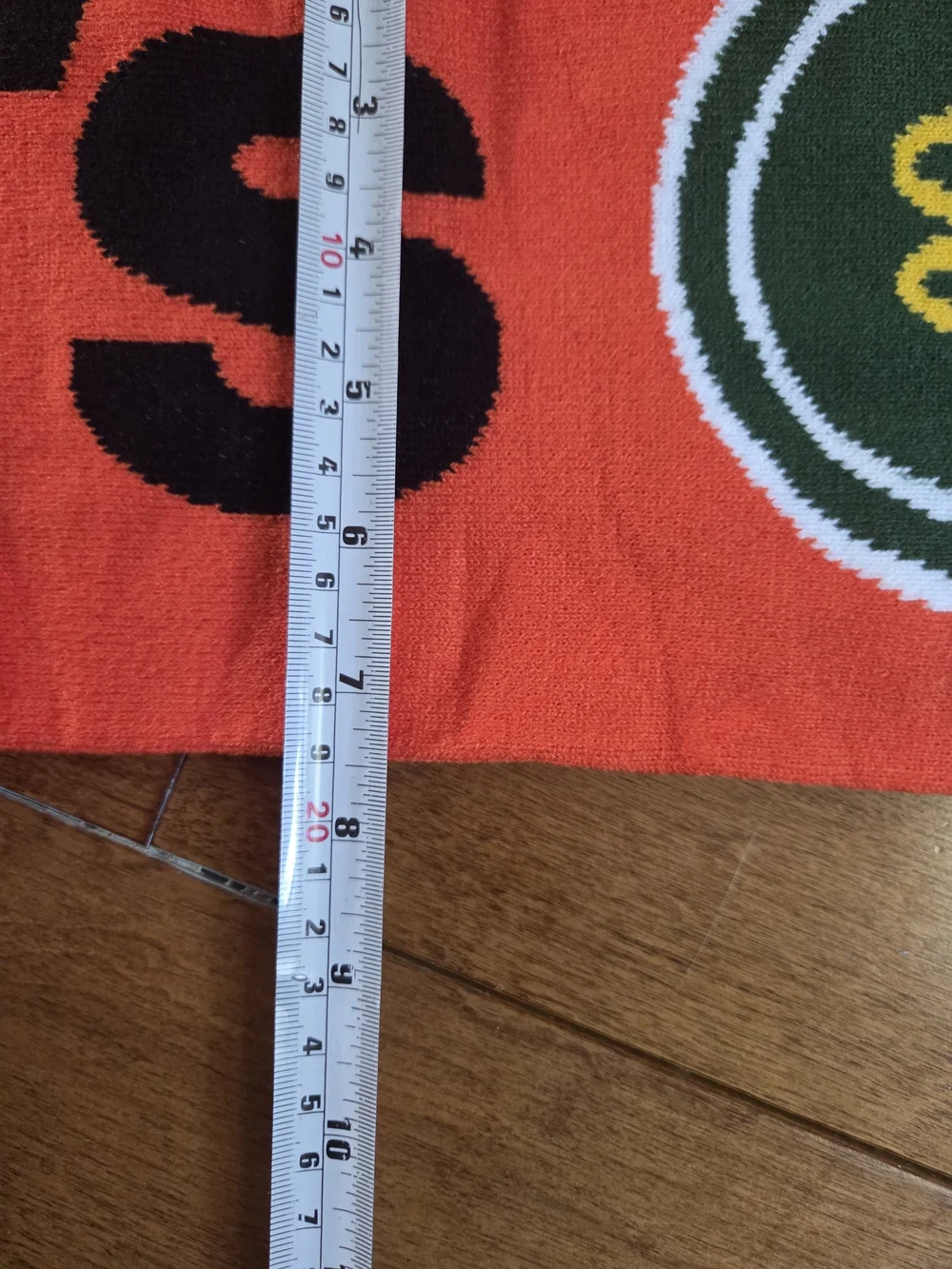 Mc Donalds Orange Graphic Knitted  Logo Scarf